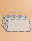 Set of 4 Scallop Edge Placemats