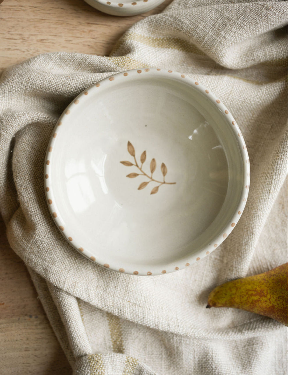 Sprig Snack Bowl - Taupe