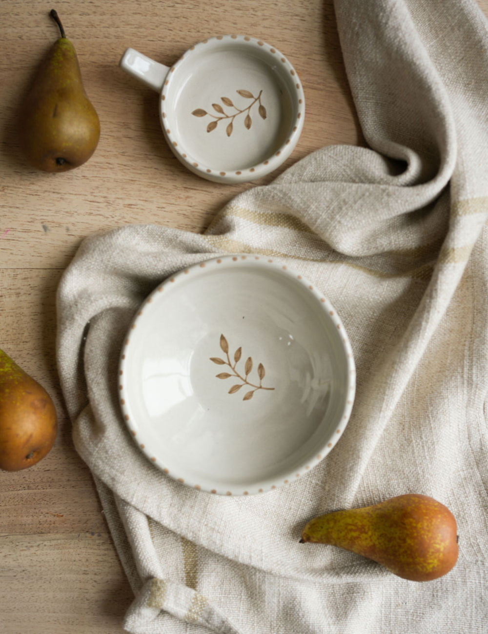 Sprig Snack Bowl - Taupe
