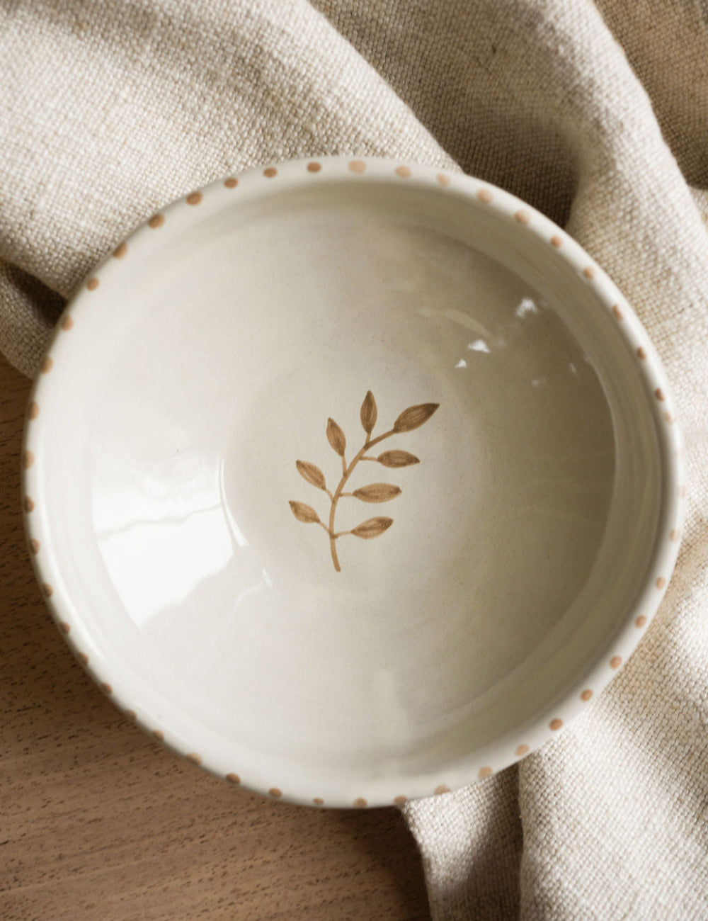 Sprig Snack Bowl - Taupe