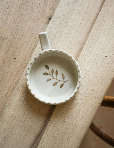 Sprig Olive Dish - Taupe
