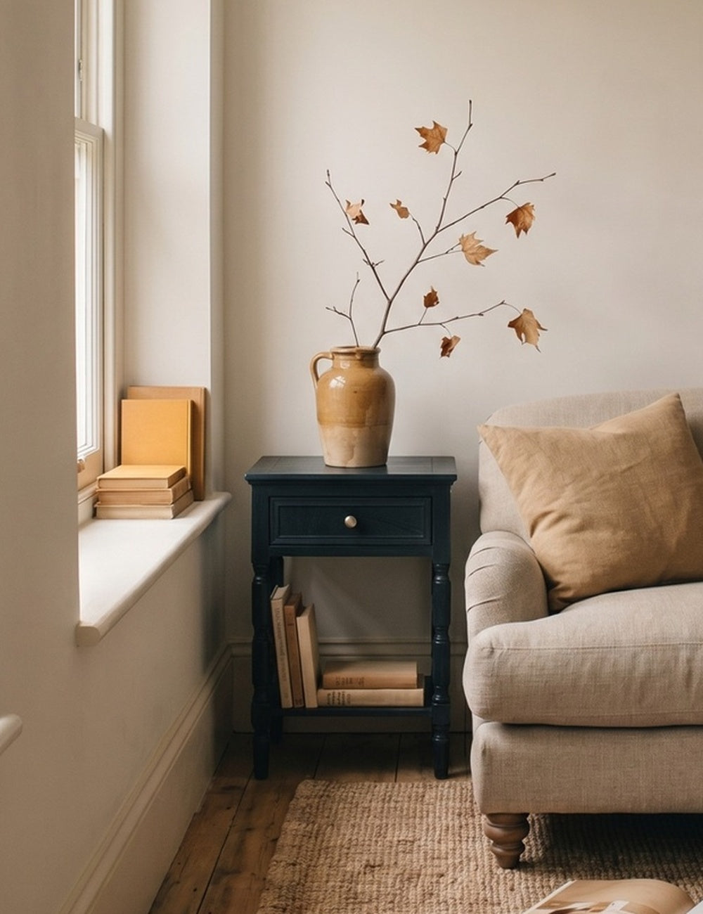 Evelyn 1 Drawer Side Table