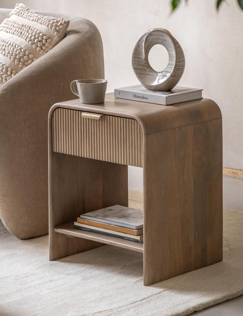 Carolina 1 drawer Bedside - Large