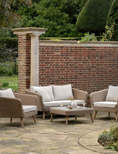 Four Piece Woven Outdoor Lounge Set