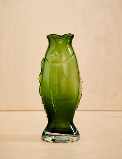 Green Fish Vase