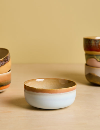 HKLIVING 70's Ceramics Ash Dessert Bowl