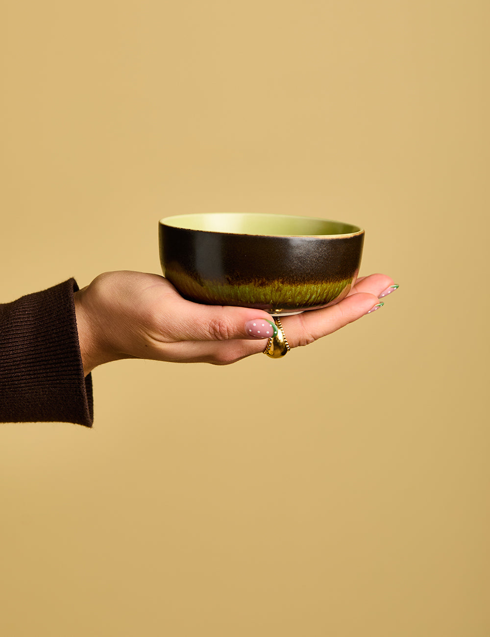 HKLIVING 70's Ceramics Fern Tapas Bowl