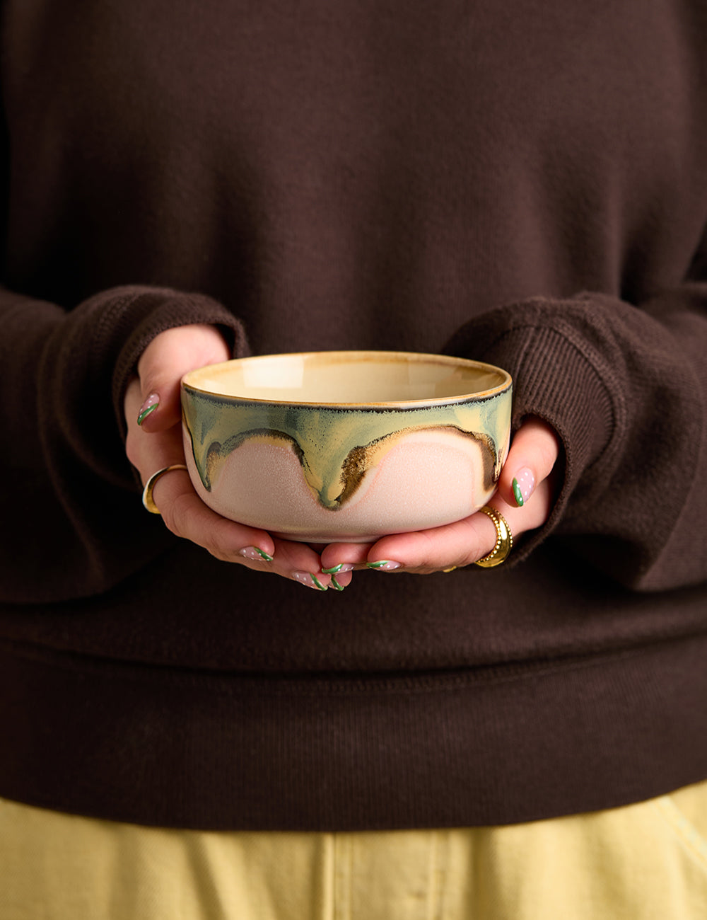 HKLIVING 70's Ceramics Gem Dessert Bowl