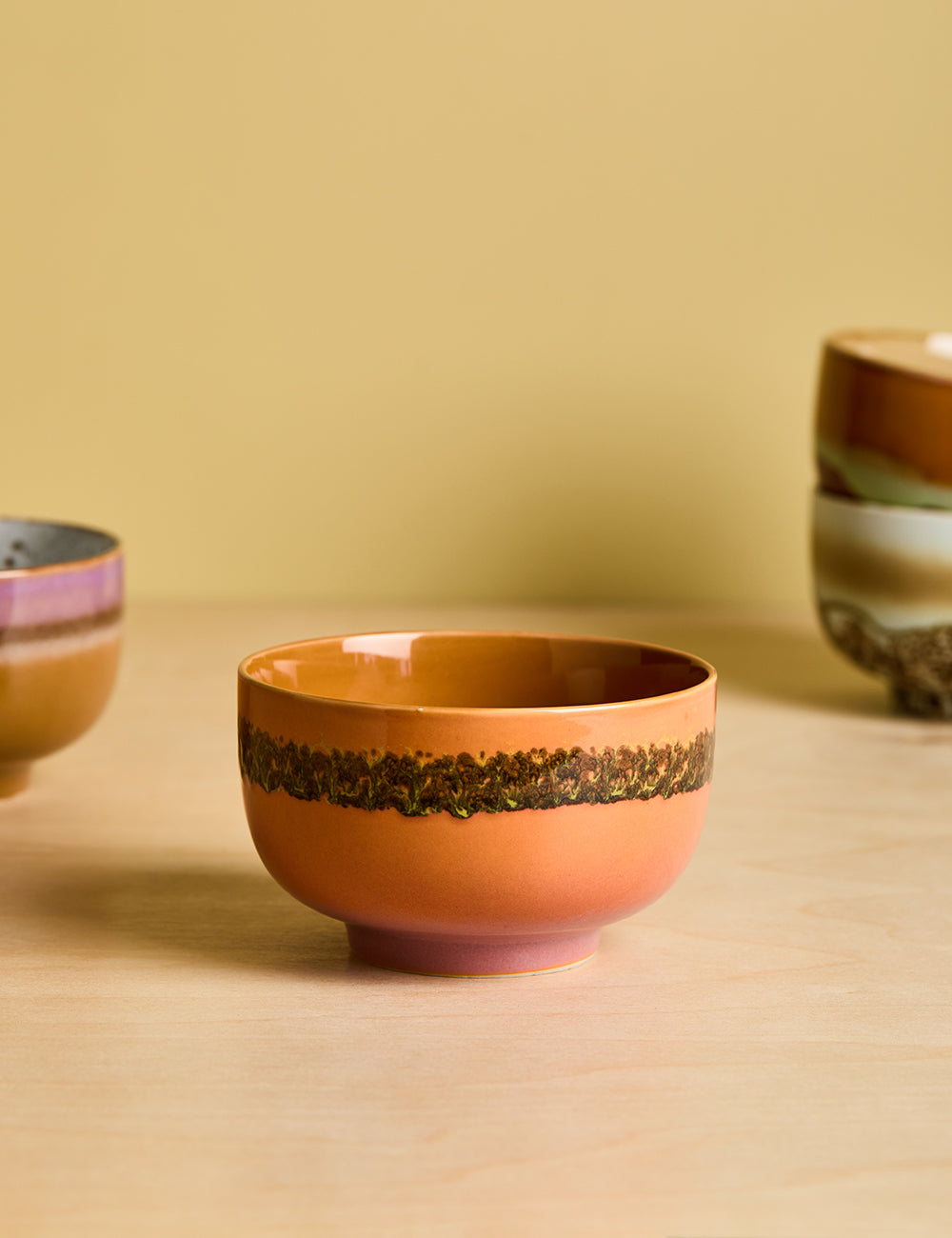 HKLIVING 70's Ceramics Lush Noodle Bowl