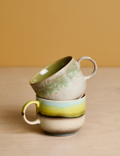 HKLIVING 70's Ceramics Neo Tea Cups (Set of 2)