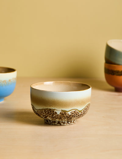 HKLIVING 70's Ceramics Shell Noodle Bowl