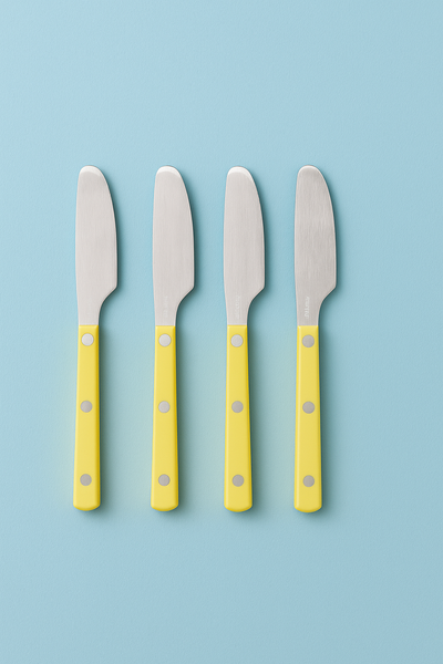 HKLIVING 70's Lemon Butter Knives (Set of 4)