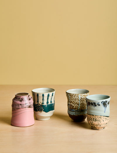 HKLIVING Set of 4 Cafe Mugs