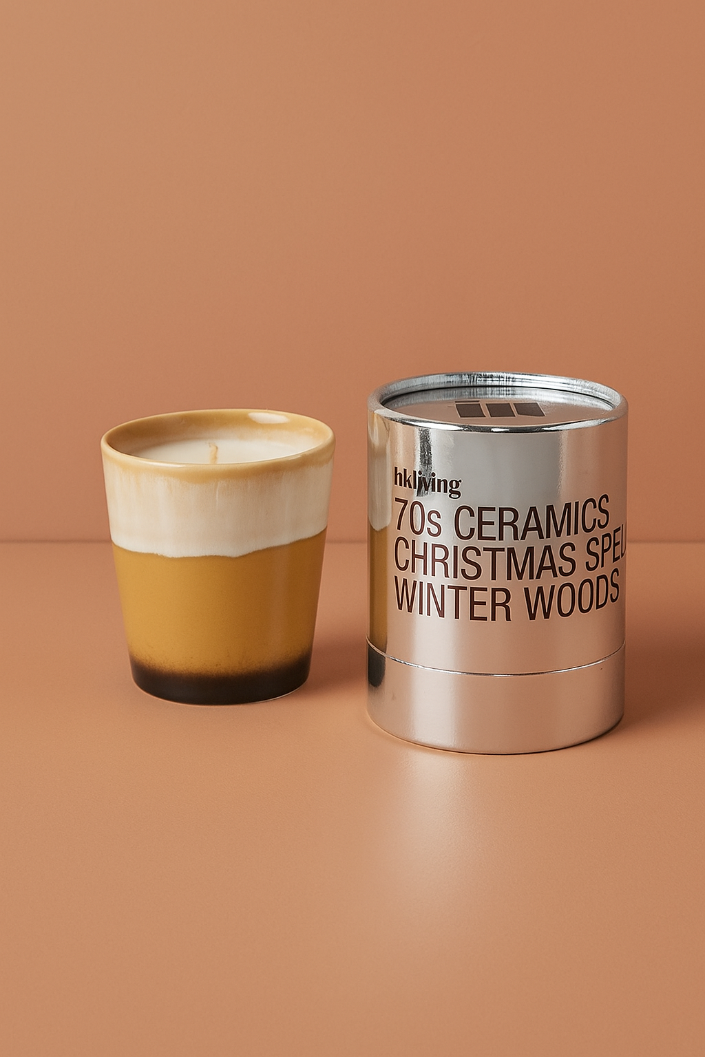 HKLIVING 70's Winter Woods Christmas Candle