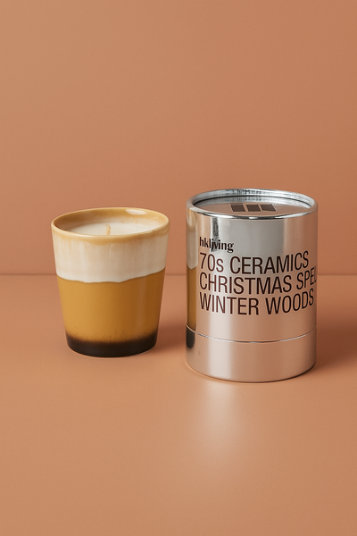 HKLIVING 70's Winter Woods Christmas Candle