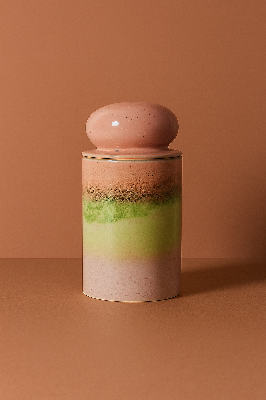 HKLIVING 70's Ceramics Glaze Storage Jar
