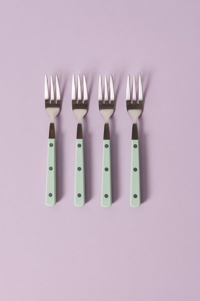 HKLIVING 70's Mint Dessert Forks (Set of 4)