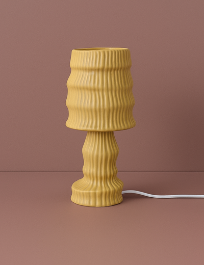 HKLIVING Ceramic Ochre Table Lamp