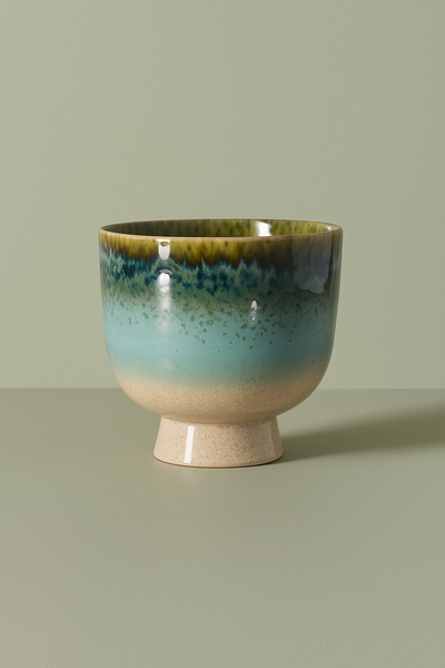 HKLIVING 70's Ceramics Lagoon Retro Flower Pot