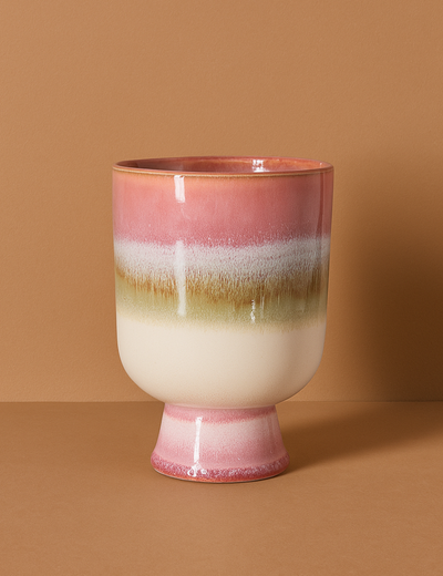 HKLIVING 70's Ceramics Rosefield Retro Flower Pot