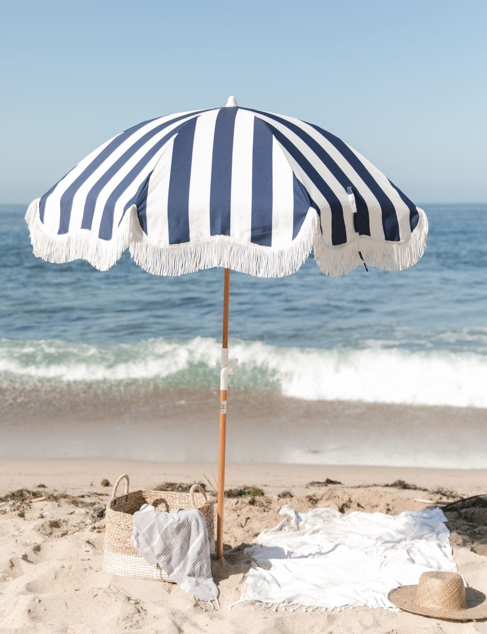 PRE ORDER Classic Stripes Frilly Luxury Umbrella