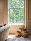 Set of 3 Handwoven Chequered Weave Basket