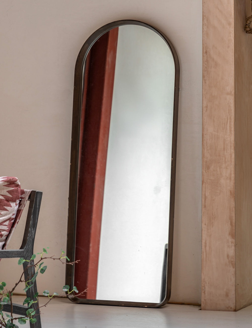 Linna Walnut Leaner Mirror