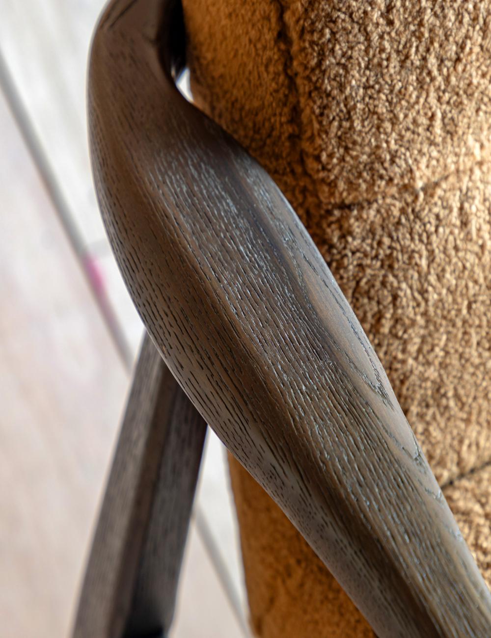 Trudy Ochre Faux Sheepskin Armchair