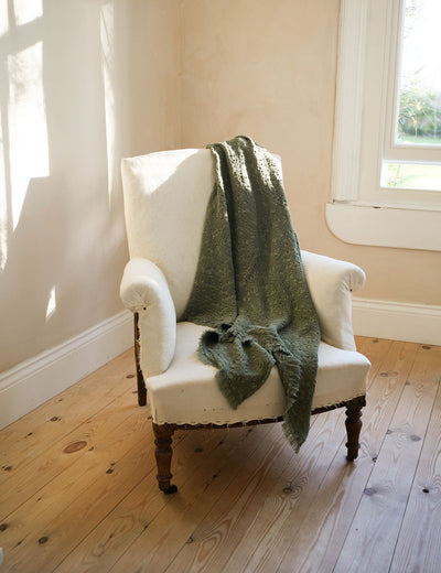 The Chantilly Throw - Olive