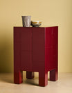 Lisbon Side Table - Cherry Red