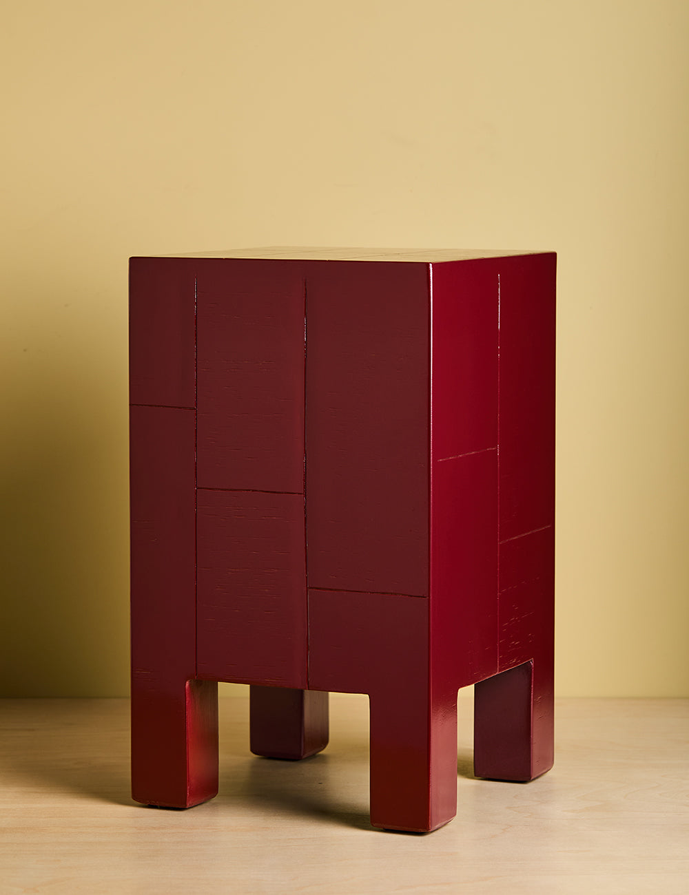 Lisbon Side Table - Cherry Red