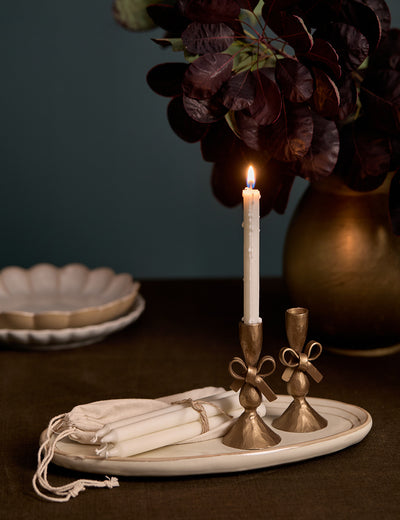 Little Bow Candle Holder With 6 Candles