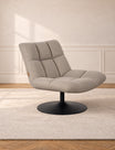 Light Grey Swivel Lounge Chair