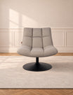 Light Grey Swivel Lounge Chair