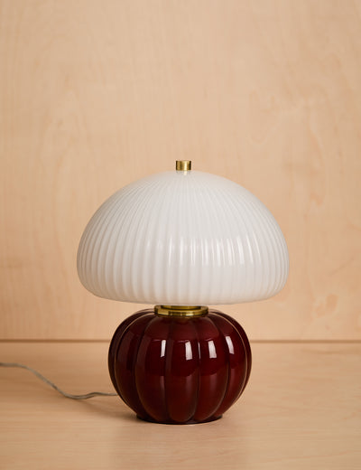 Madeleine Burgundy Lamp