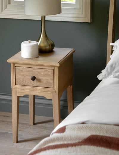 Rosalie 1 Drawer Slim Bedside Table