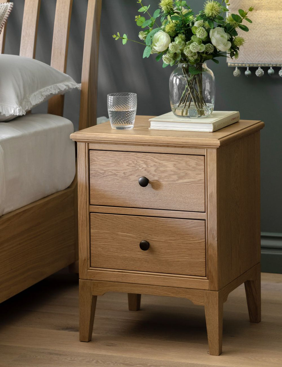 Rosalie 2 Drawer Bedside Table