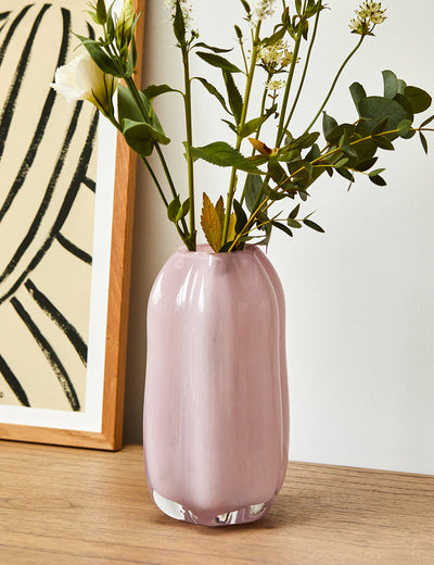 Mauve Glass Vase