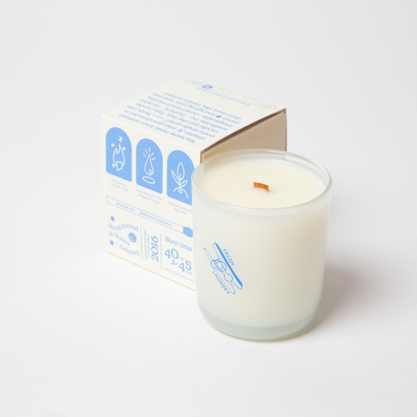Milk Jar Fresh Laundry Candle