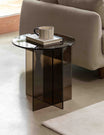 Tinto Charcoal Glass Side Table
