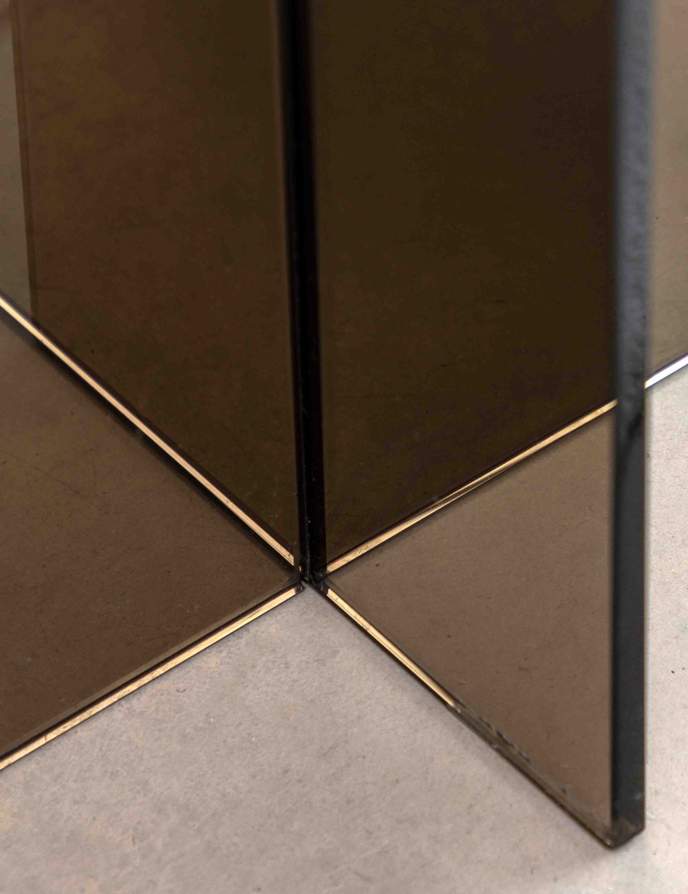 Tinto Charcoal Glass Side Table