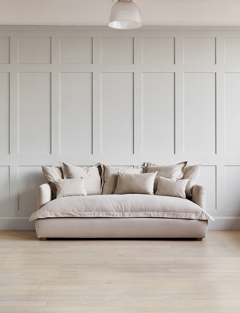 Penny Sofa 2 Seater With 1 Seat Cushion in Velvet Duck Egg