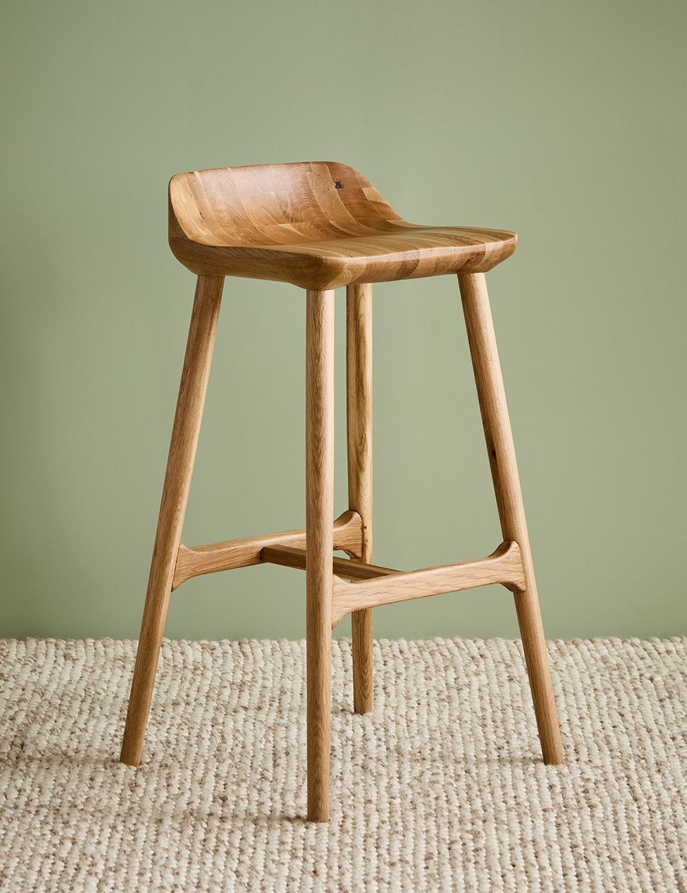 Perch Oak Counter Stool