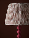 Raddle Lamp Base in Cherry Pink