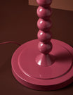 Raddle Lamp Base in Cherry Pink