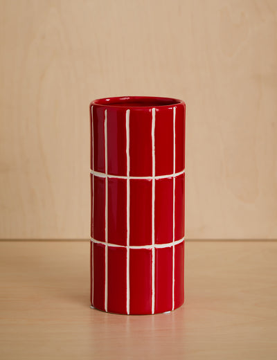 Red Tile Vase