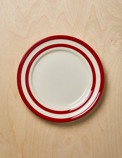 Red Cornishware Dinner Plate