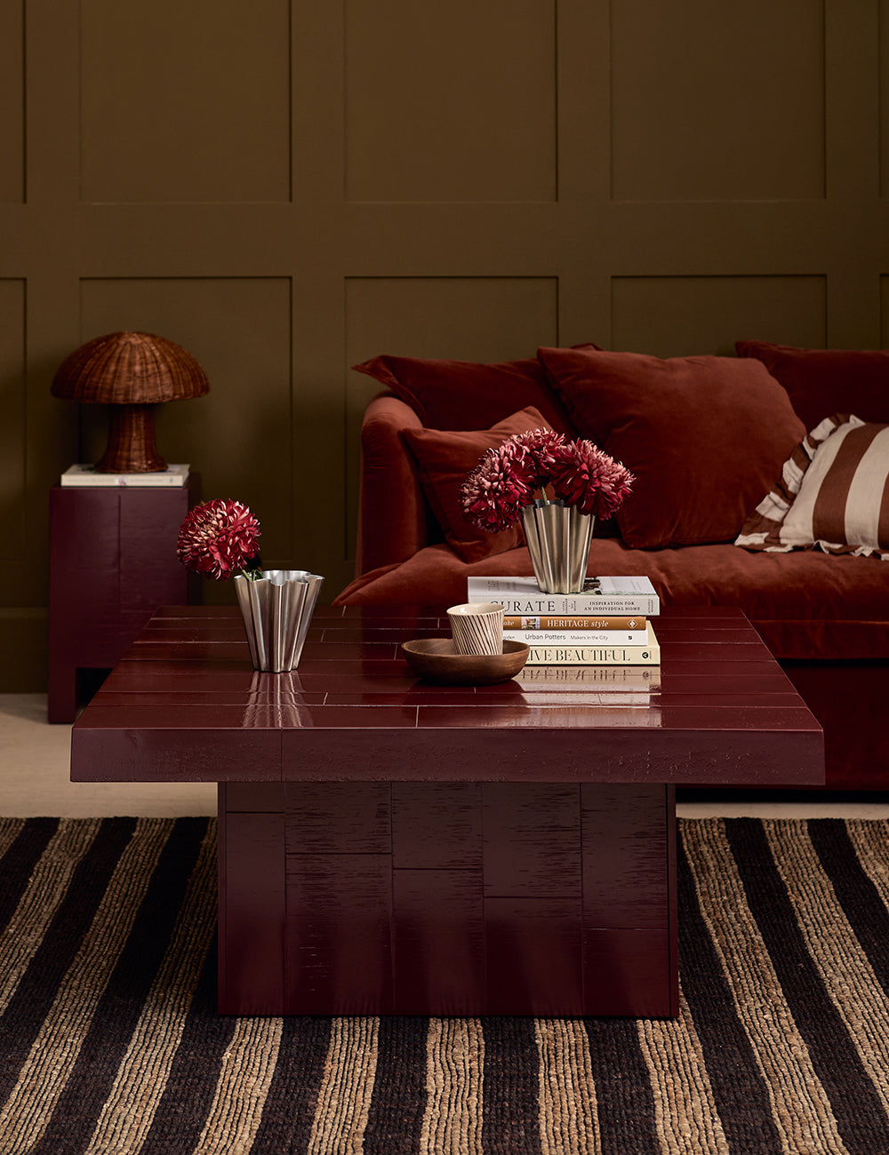 Lisbon Coffee Table - Cherry Red