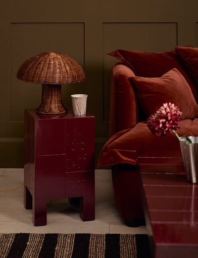 Brick Red Side Table