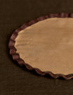 Chocolate Brown Edged Frill Platter
